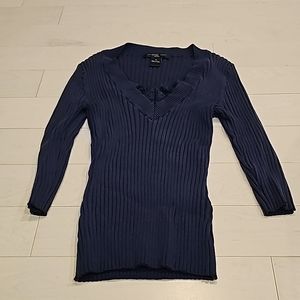 Navy blue, size:PS , August Silk sweater